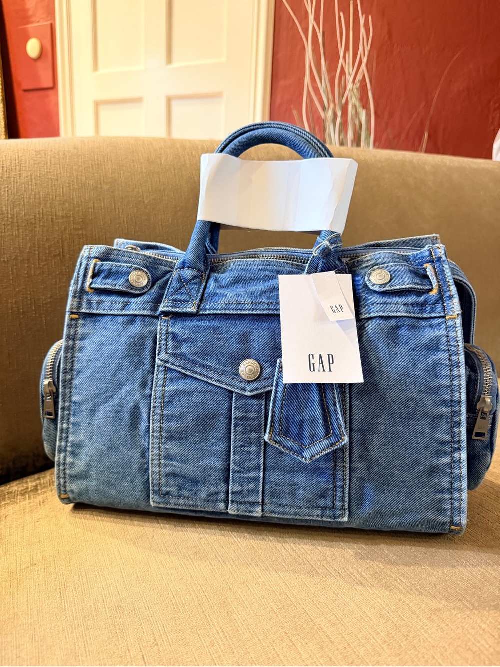 GAP 5 pocket Denim satchel Bag